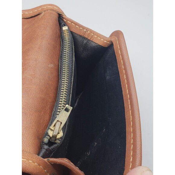 Coach Vintage Brown Leather Wallet & Key Case Multifunction ID Coin Pouch - Picture 14 of 15